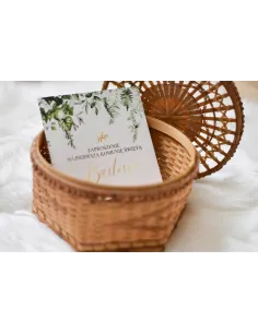 Zaproszenia – Botaniczne Zaproszenia Komunie Drukowane