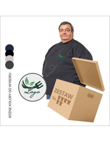 Odzież REKLAMOWA Sweter MĘSKI Z Własną GRAFIKĄ Haft z LOGO Firmy 6 sztuk