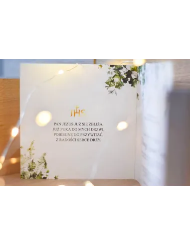 Zaproszenia – Botaniczne Zaproszenia Komunie Drukowane