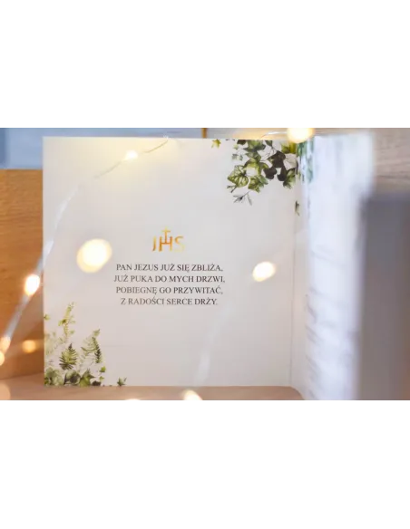 Zaproszenia – Botaniczne Zaproszenia Komunie Drukowane
