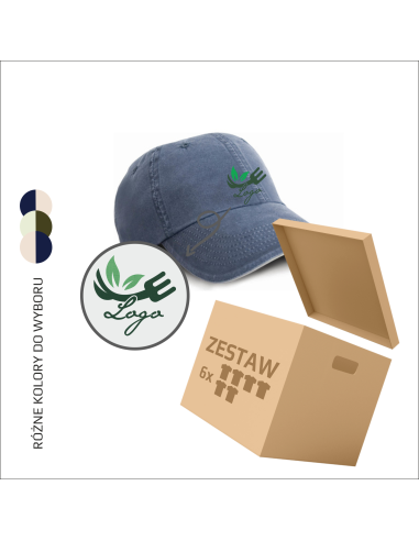 Firmowa CZAPKA z DASZKIEM z TWOJĄ Grafiką i LOGO firmy ODZIEŻ 