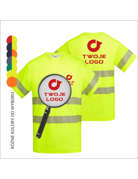 Koszulka robocza ODZIEŻ Reklamowa Firmowa Twoja GRAFIKA Logo 