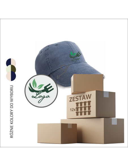 Firmowa CZAPKA z DASZKIEM z TWOJĄ Grafiką i LOGO firmy ODZIEŻ 