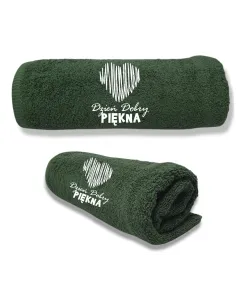 Ręcznik z Hatem Prezent na Dzień Kobiet dla Niej z Haftem