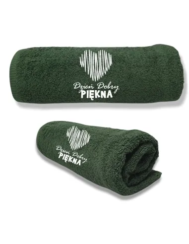 Ręcznik z Hatem Prezent na Dzień Kobiet dla Niej z Haftem