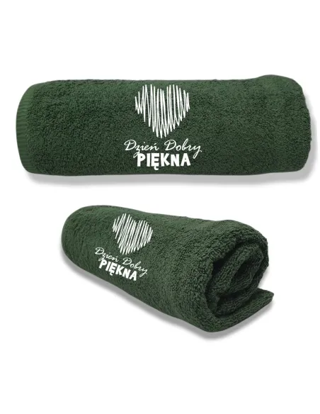 Ręcznik z Hatem Prezent na Dzień Kobiet dla Niej z Haftem