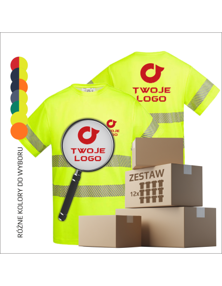 Koszulka robocza ODZIEŻ Reklamowa Firmowa Twoja GRAFIKA Logo 