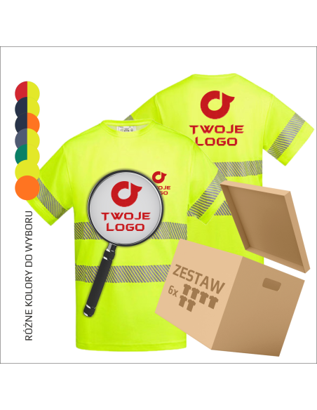 Odzież DLA FIRMY Koszulka Reklama z TWOIM Logo Dowolna GRAFIKA HAFT 12 szt