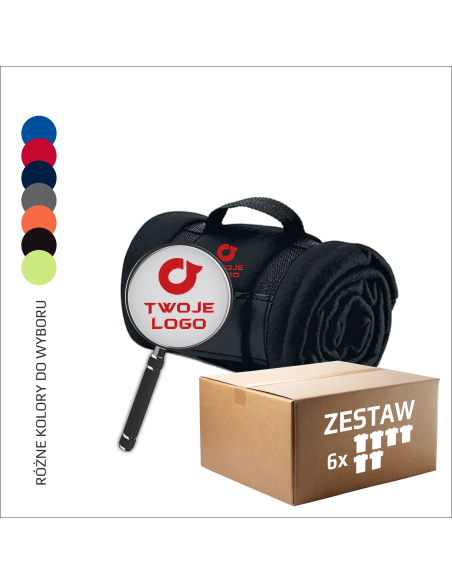 Koc Reklamowy Gadżet FIRMOWY Na lato Twoja GRAFIKA HAFT Logo