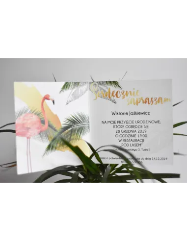 Zaproszenia Urodzinowe Personalizowany Dowolnym Tekstem