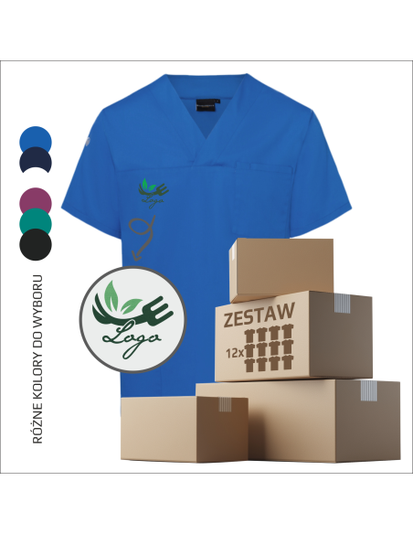 Tunika Reklamowa Odzież Firmowa z Logo Dla Pana z Własną GRAFIKĄ 12 sztuk