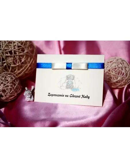 Zaproszenia – Chrzest Święty Kokardą Chłopca Dziewczynki