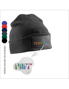 Czapka Zimowa Gadżet Firmowy z TWOIM Logo Grafiką Uniwersalna