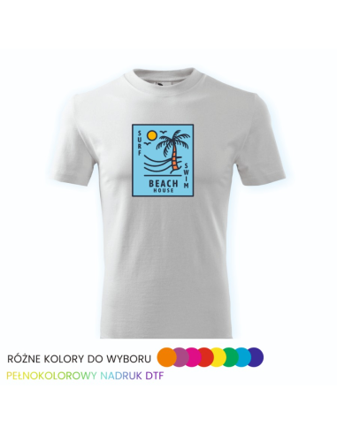 Personalizowana Koszulka Męska z NADRUKIEM Logo T-shirt Odzież