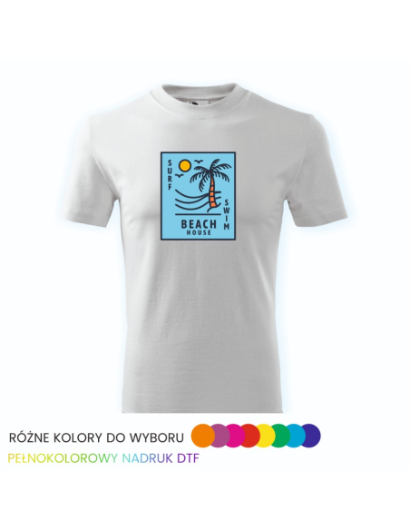 Personalizowana Koszulka Męska z NADRUKIEM Logo T-shirt Odzież