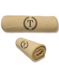 Ręcznik z Haftem Prezent na Urodziny Inicjałem na Prezent