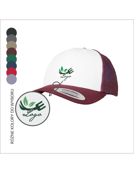 Czapka z daszkiem PERSONALIZOWANY HAFT Twój projekt Twoje logo 6 sztuk