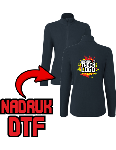 Mikropolar damski firmowa PERSONALIZACJA NADRUK DTF Twoja grafika 10 SZT