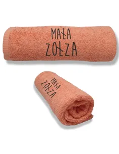 Ręcznik z Haftem Prezent Kobiety Mała Zołza dla Kobiety