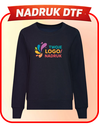 Damska bluza ODZIEŻ REKLAMOWA NADRUK DTF Logo grafika 20 sztuk