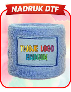 Wristband firmowa PERSONALIZACJA NADRUK DTF Twoja grafika 10 SZT