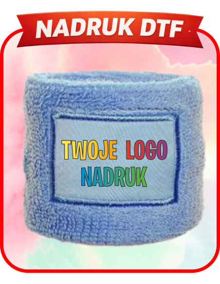 Wristband firmowa PERSONALIZACJA NADRUK DTF Twoja grafika 10 SZT
