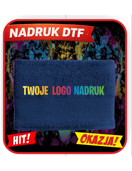 Ręcznik do rąk odzież reklamowa DTF logo trwały nadruk pełny kolor