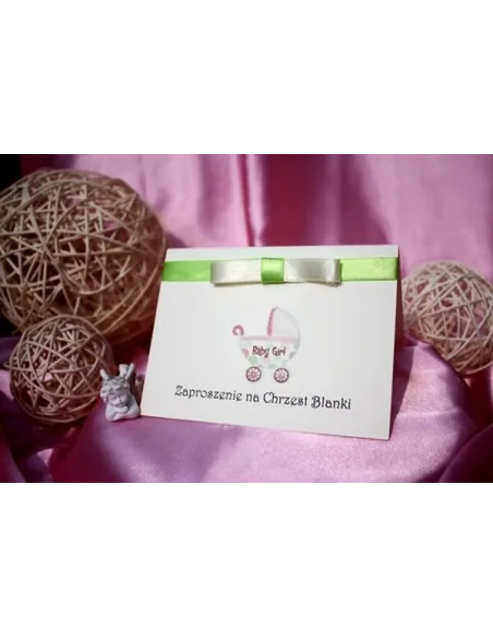 Zaproszenia – Chrzest Święty Kokardą Chłopca Dziewczynki