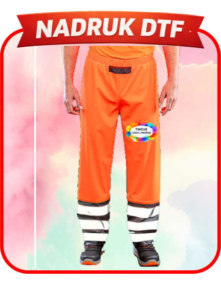 Spodnie robocze firmowa PERSONALIZACJA NADRUK DTF Twoja grafika 10 SZT