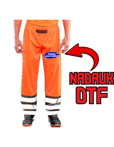 Spodnie robocze ODZIEŻ REKLAMOWA NADRUK DTF Logo grafika 20 sztuk