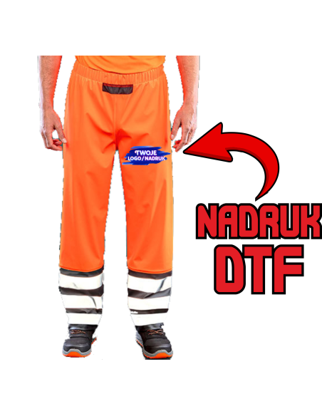 Spodnie robocze ODZIEŻ REKLAMOWA NADRUK DTF Logo grafika 20 sztuk