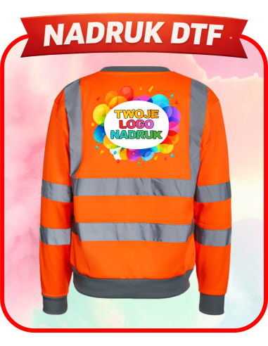 Meska bluza robocza firmowa PERSONALIZACJA NADRUK DTF Twoja grafika 10 SZT