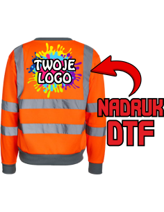 Meska bluza robocza ODZIEŻ REKLAMOWA NADRUK DTF Logo grafika 20sztuk