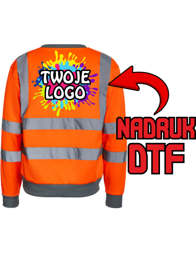 Meska bluza robocza ODZIEŻ REKLAMOWA NADRUK DTF Logo grafika 20sztuk