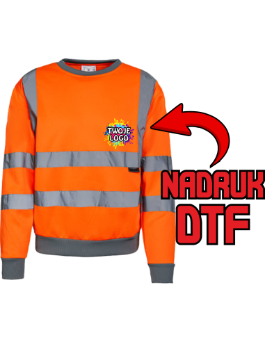Meska bluza robocza firmowa PERSONALIZACJA NADRUK DTF Twoja grafika 10 SZT