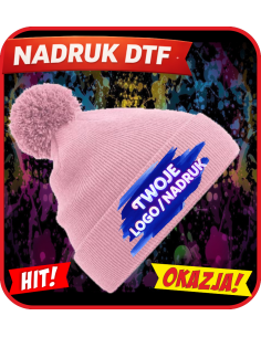 Dziecięca czapka odzież reklamowa DTF logo trwały nadruk pełny kolor