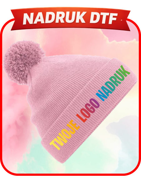 Dziecięca czapka reklamowa PERSONALIZACJA NADRUK DTF Twoja grafika 10 SZT