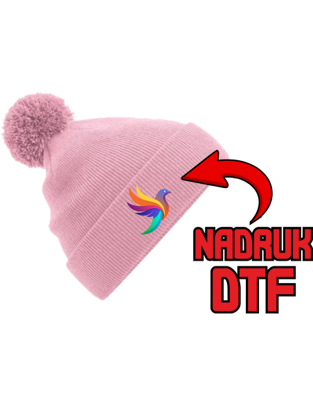 Dziecięca czapka ODZIEŻ REKLAMOWA NADRUK DTF Logo grafika 20sztuk