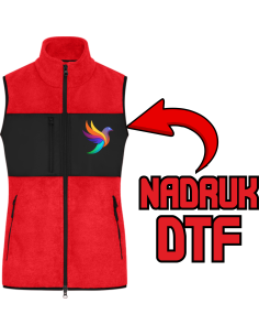 Kamizelka damska ODZIEŻ REKLAMOWA NADRUK DTF Logo grafika 20sztuk