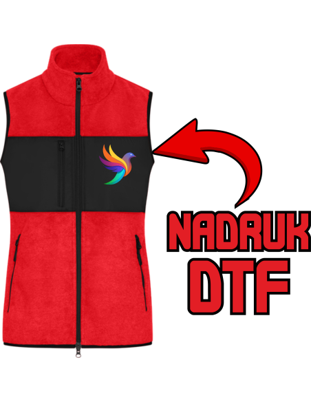 Kamizelka damska ODZIEŻ REKLAMOWA NADRUK DTF Logo grafika 20sztuk