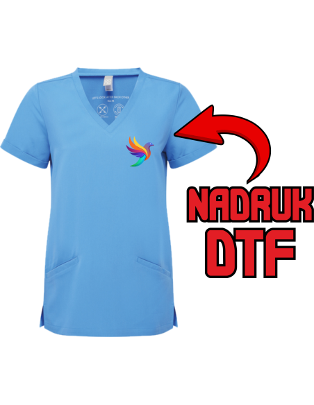 Damska tunika ODZIEŻ REKLAMOWA NADRUK DTF Logo grafika 20sztuk