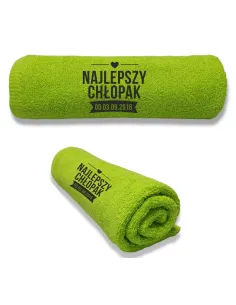 Ręcznik z Haftem Prezent Najlepszego Chłopaka na Prezent