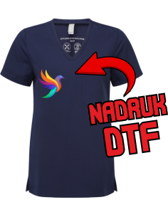 ODZIEŻ REKLAMOWA Tunika damska NADRUK DTF Logo grafika 20sztuk