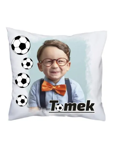 Foto Poduszka z Nadrukiem Imieniem Prezent dla Chłopca