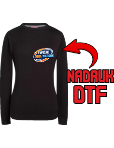 Damski sweter ODZIEŻ REKLAMOWA NADRUK DTF Logo grafika 20sztuk