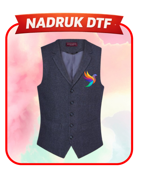 Kamizelka męska firmowa PERSONALIZACJA NADRUK DTF Twoja grafika 10 SZT