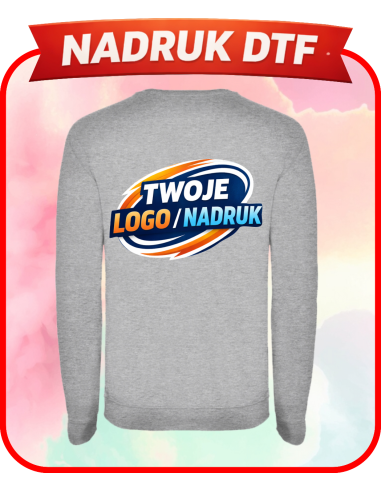 Męska bluza firmowa PERSONALIZACJA NADRUK DTF Twoja grafika 10 SZT