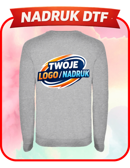 Męska bluza firmowa PERSONALIZACJA NADRUK DTF Twoja grafika 10 SZT