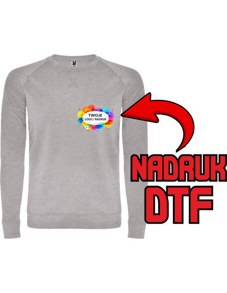 Męska bluza ODZIEŻ REKLAMOWA NADRUK DTF Logo grafika 20sztuk