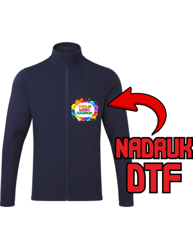 Męska bluza z mikropolaru ODZIEŻ REKLAMOWA NADRUK DTF Logo grafika 20sztuk